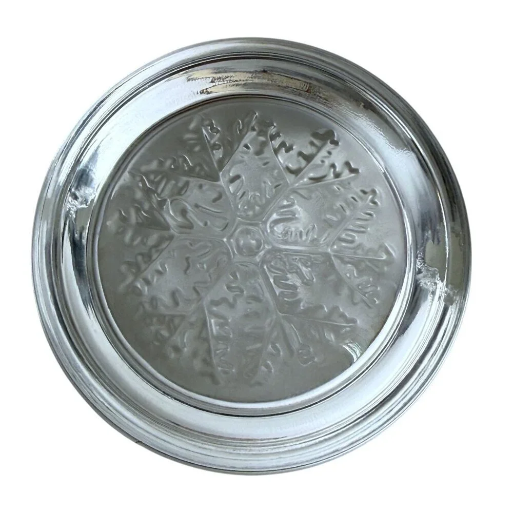 Crystal Snowflake Paperweight by Avon Clear Made in France Christmas Collectible